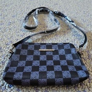 Steve Madden Purple & Black Checkered Crossbody